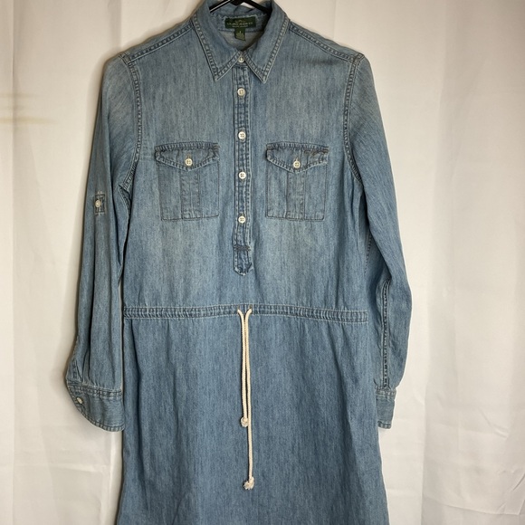 Lauren Ralph Lauren denim dress 4 - Picture 3 of 10